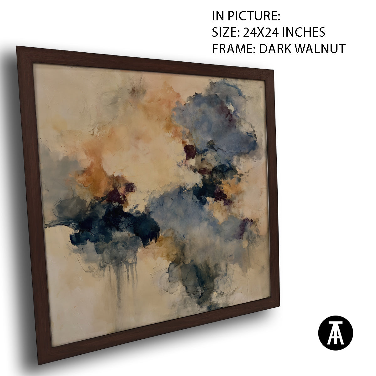 Artwork in Dark Walnut Frame