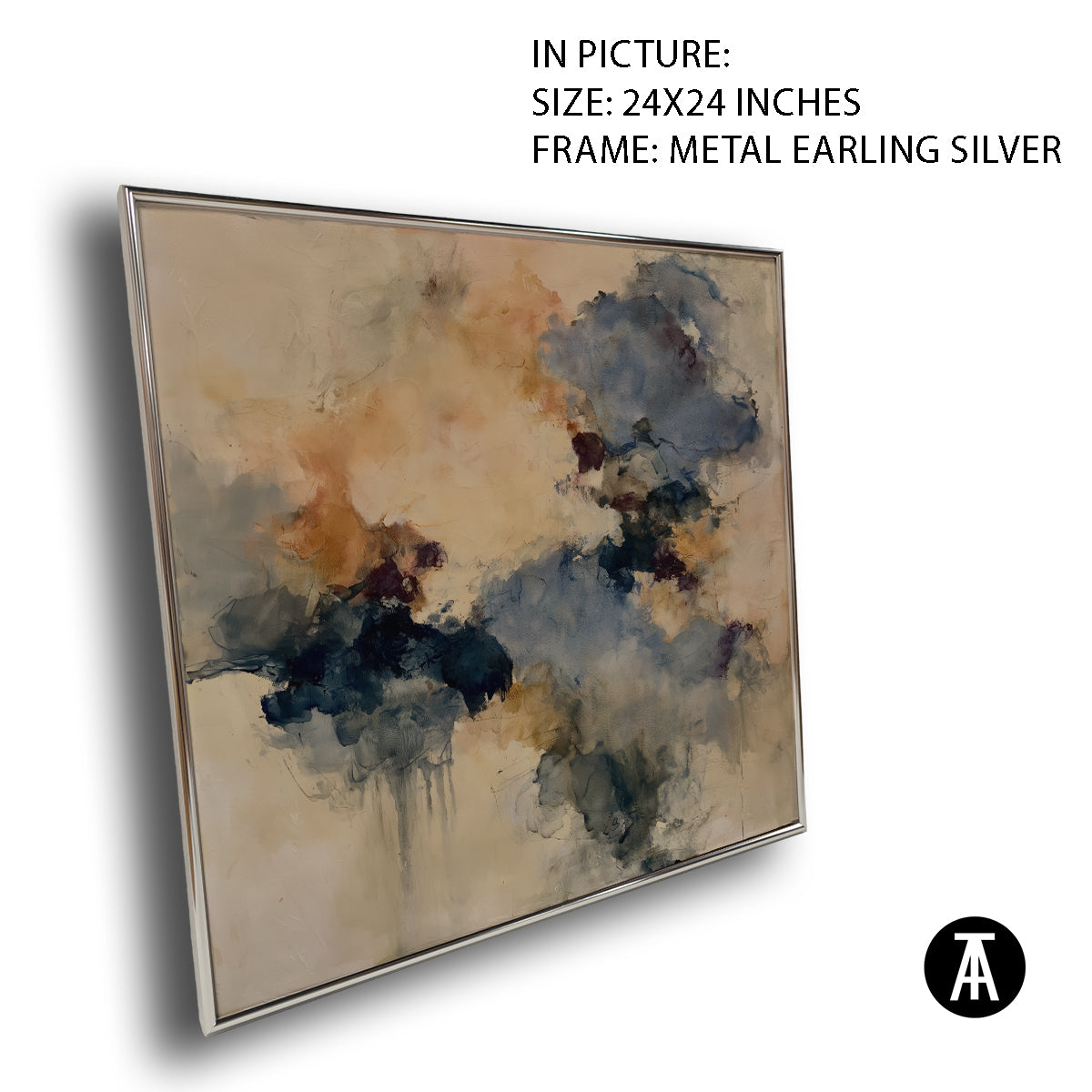 Artwork in Metal Earling Silver Frame
