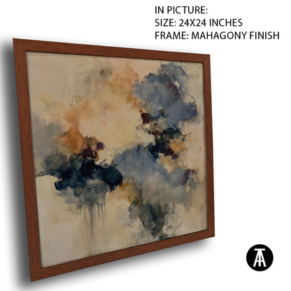 Artwork in Mahogany Finish Frame