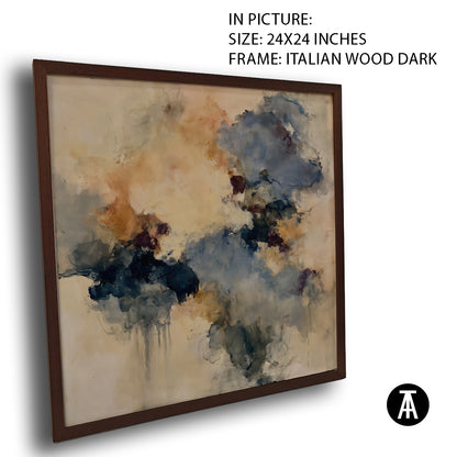 Artwork in Dark Wood Frame