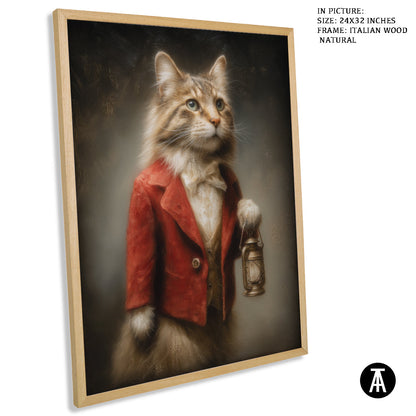 Artwork in Natural Wood Frame