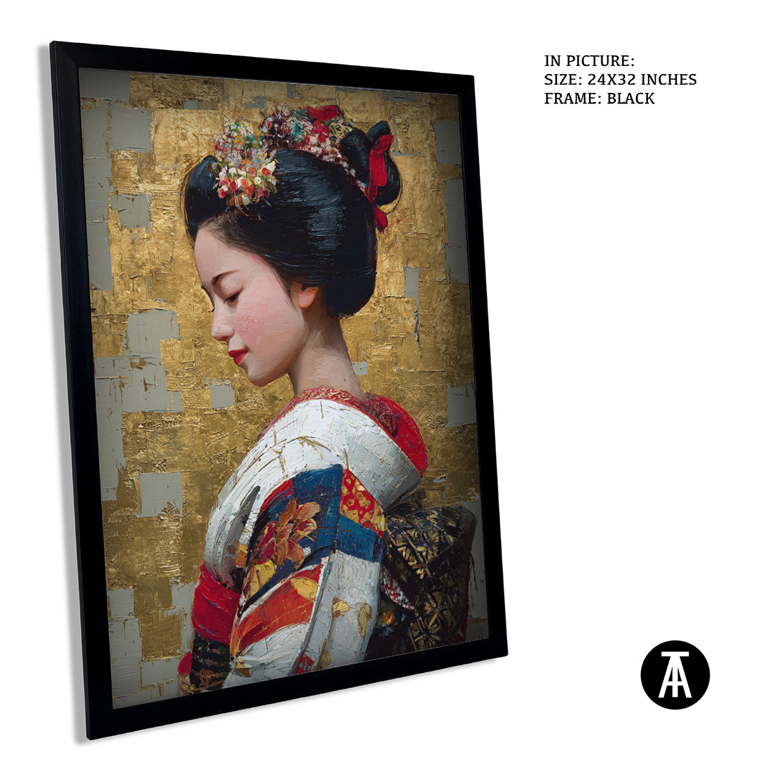 Sample Artwork in Black Frame