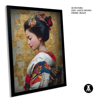 Sample Artwork in Black Frame