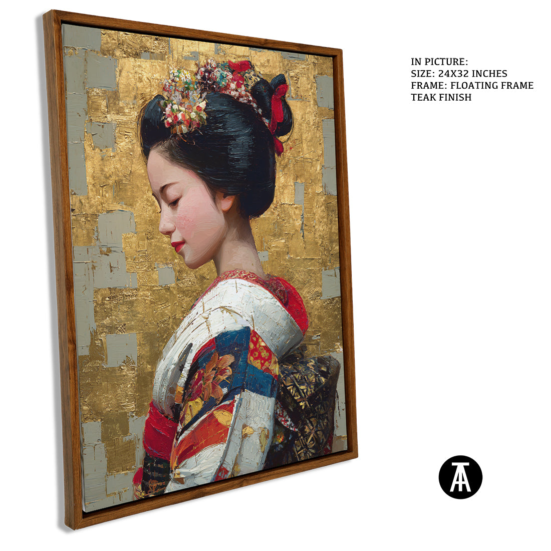 Sample Artwork in Floating Frame