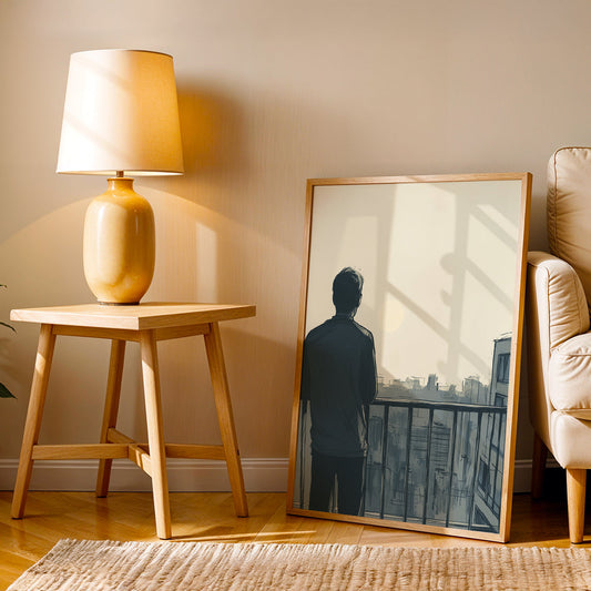 Minimalist Artwork in a Lifestyle Setting