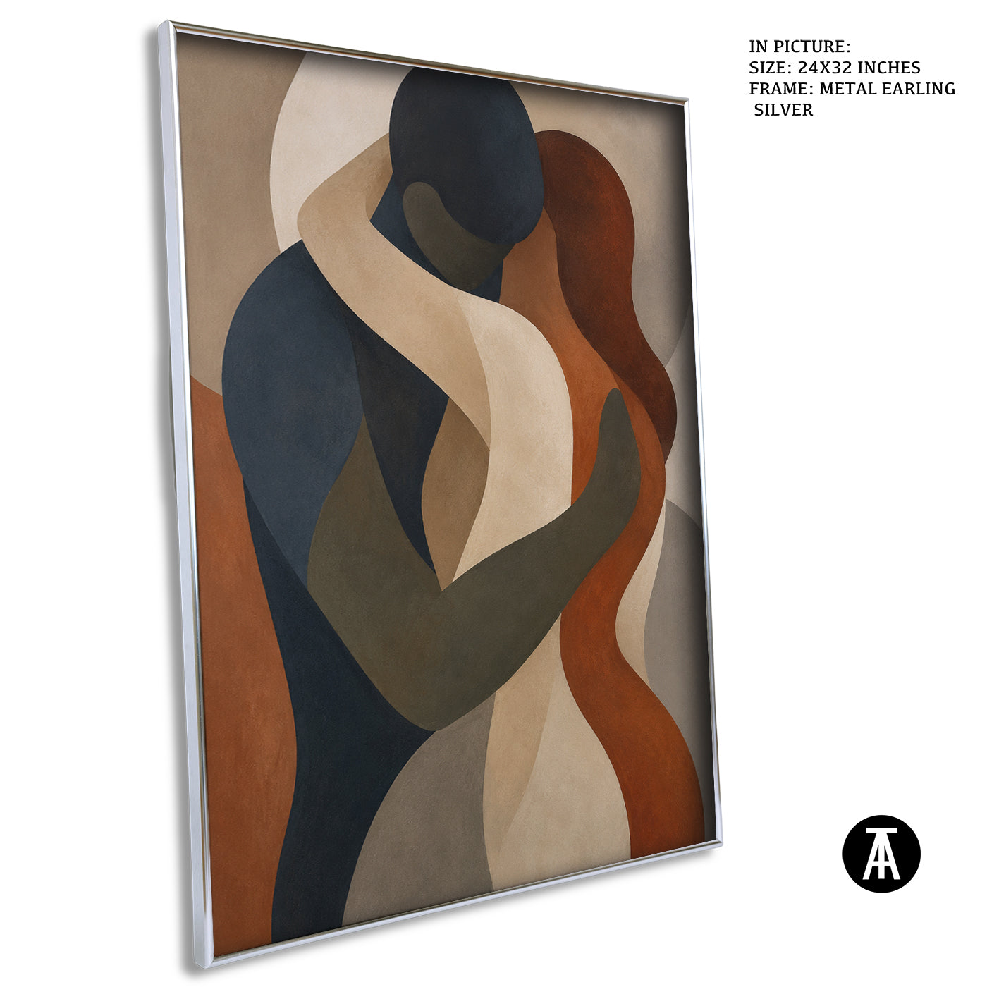 Artwork in Metal Earling Silver Frame