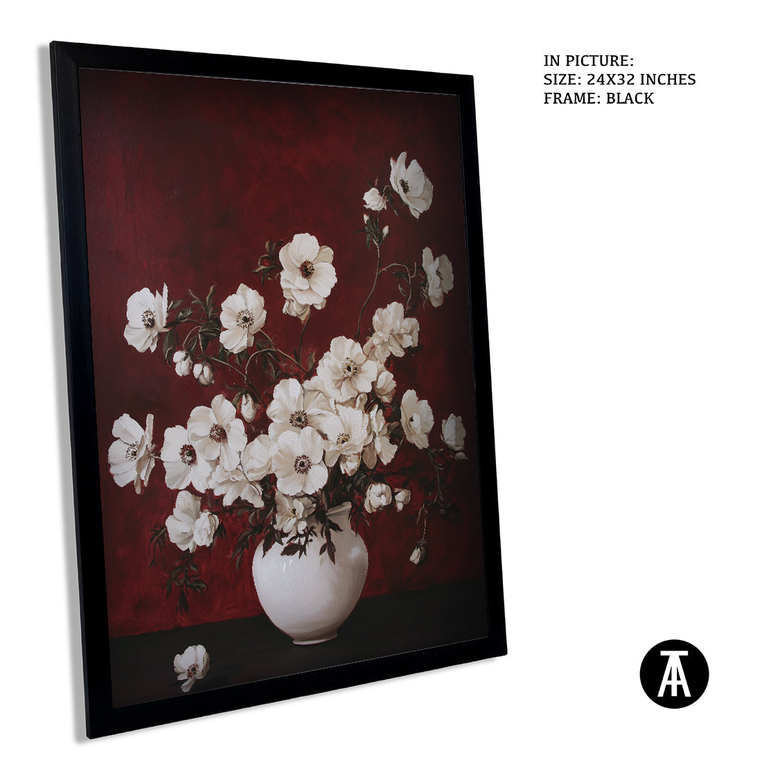 Sample Artwork in Black Frame