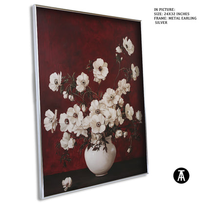 Sample Artwork in Earling Silver Metal Frame