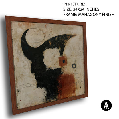 Artwork in Mahogany Finish Frame