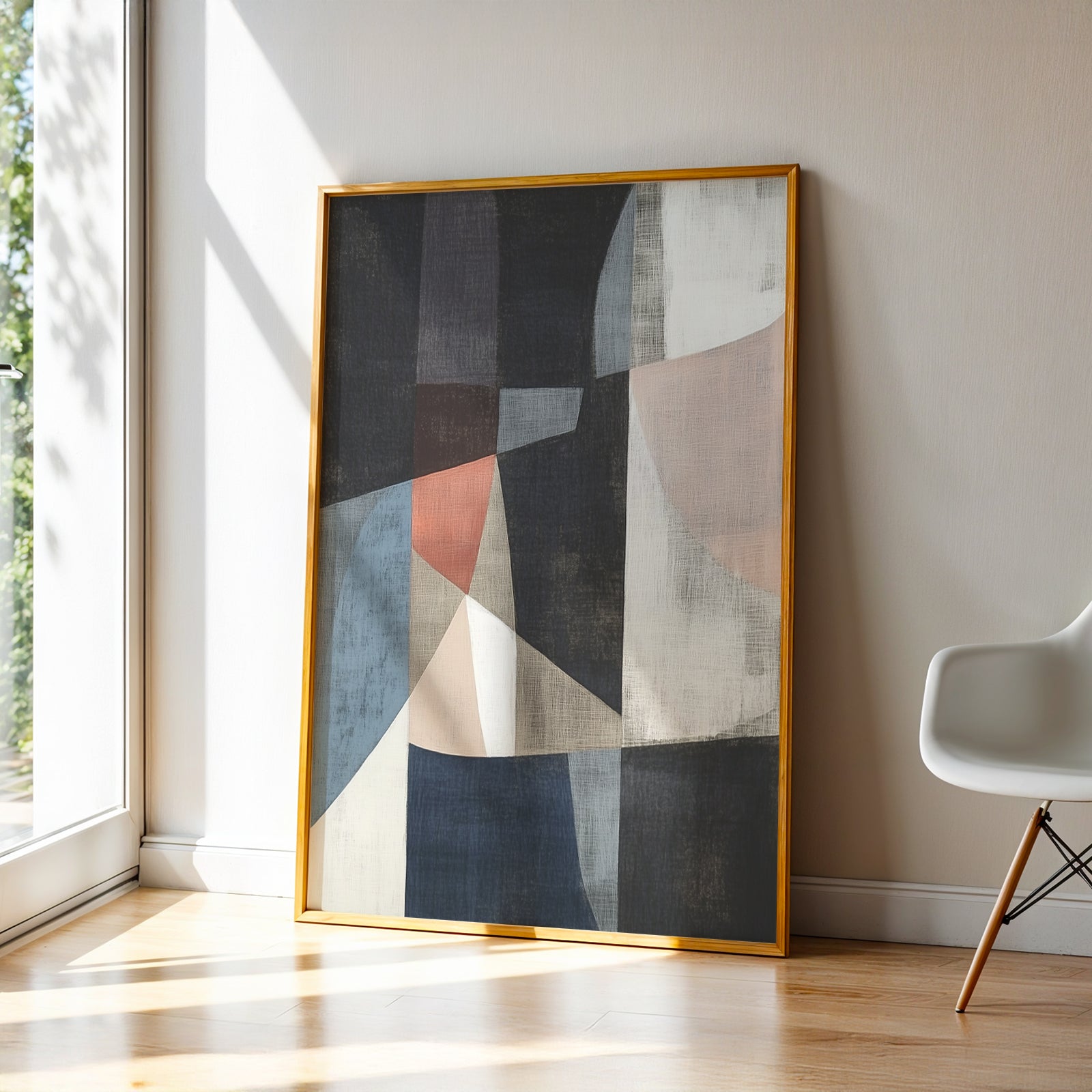 Abstract Art in a Lifestyle Setting Jagged Spectra by NYC Abstract