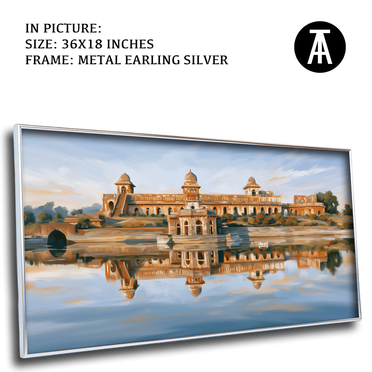 Artwork in Metal Earling Silver Frame
