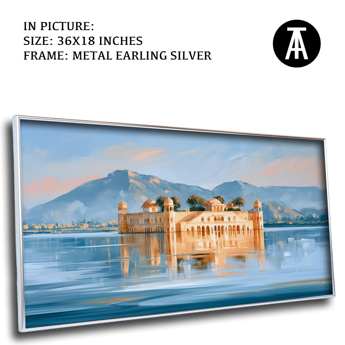 Artwork in Metal Earling Silver Frame