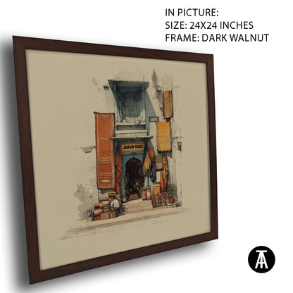 Artwork in Dark Walnut Frame