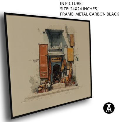 Artwork in Carbon Black Meta Frame