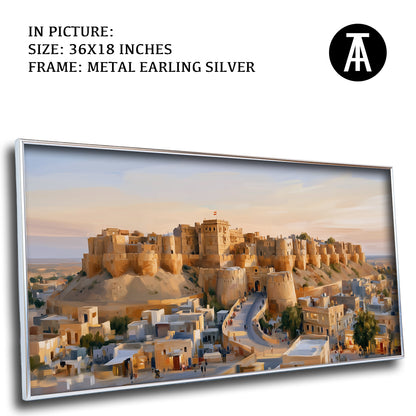 Artwork in Metal Earling Silver Frame