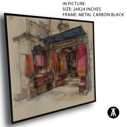 Artwork in Carbon Black Meta Frame