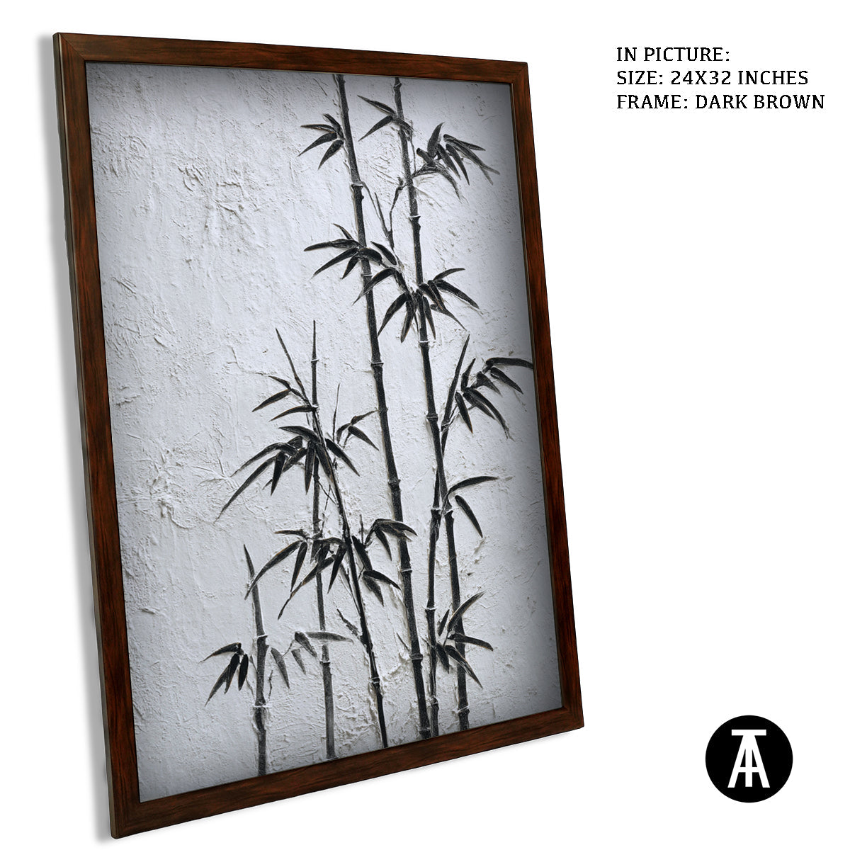 Artwork in Metal Champagne Gold Frame