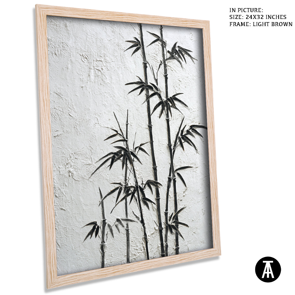 Artwork in Dark Brown Frame