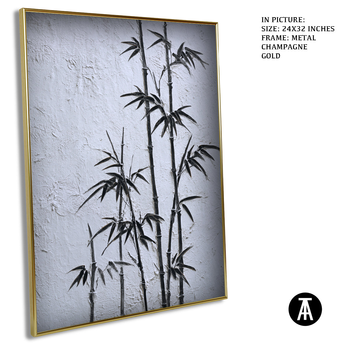 Artwork in Light Brown Frame