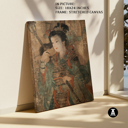 Artwork in Natural Wood Frame