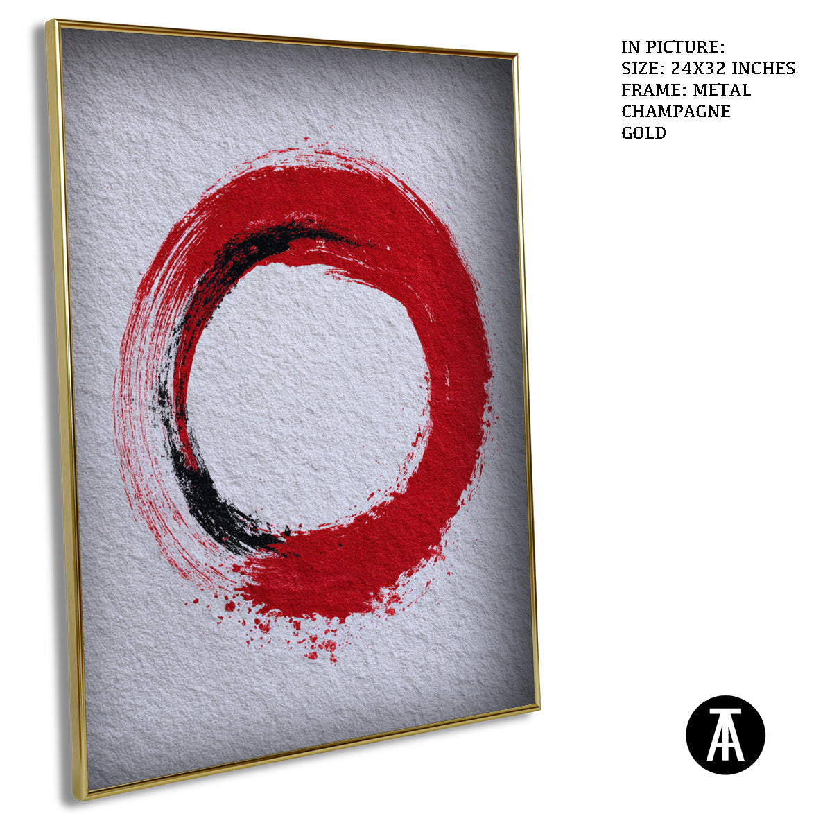 Artwork in Light Brown Frame