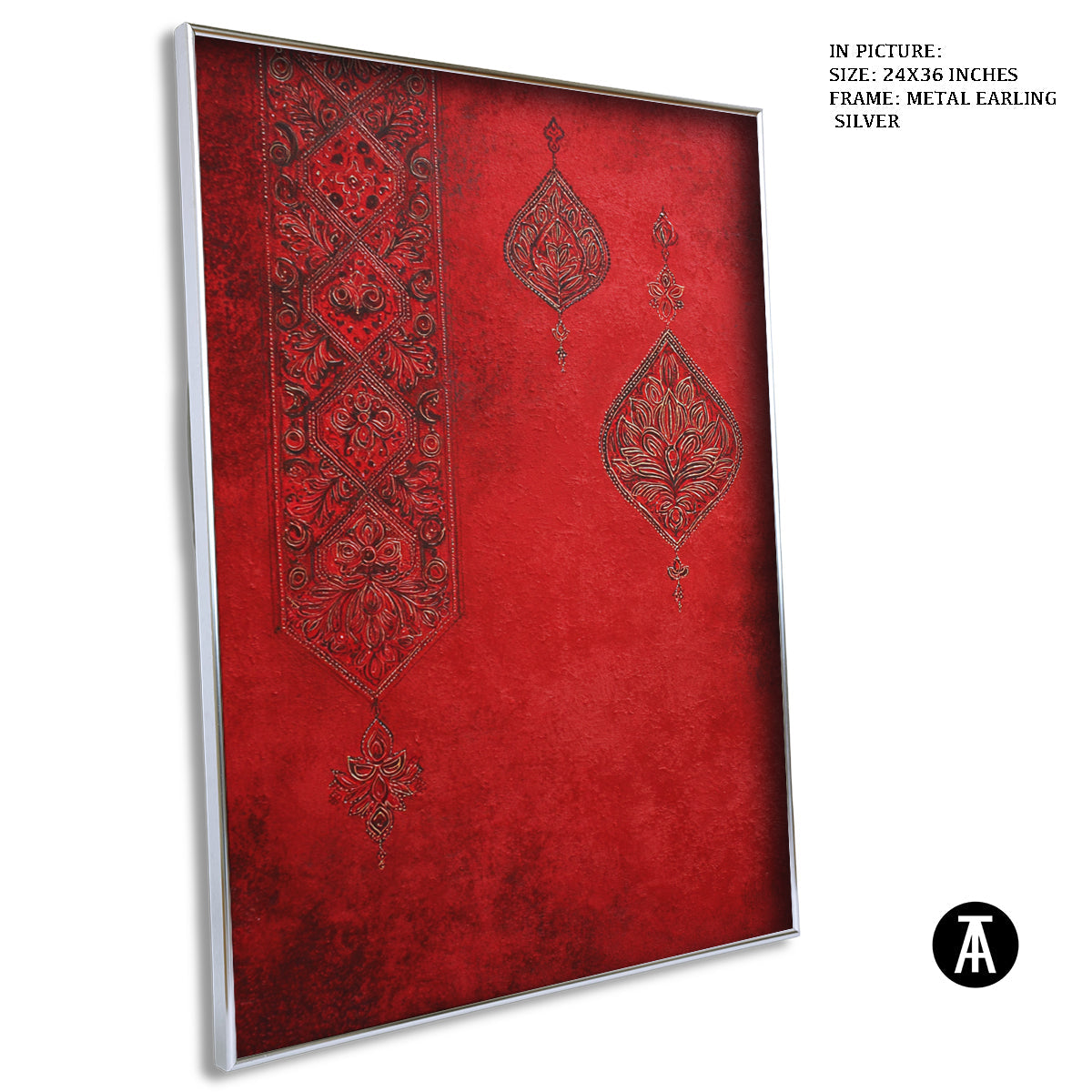 Artwork in Metal Earling Silver Frame