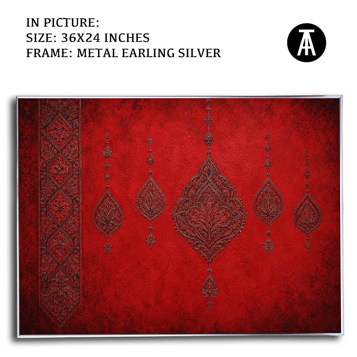 Artwork in Metal Earling Silver Frame