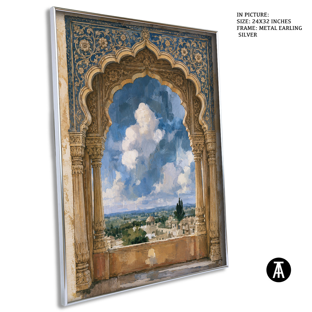 Artwork in Metal Earling Silver Frame