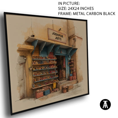 Artwork in Carbon Black Meta Frame