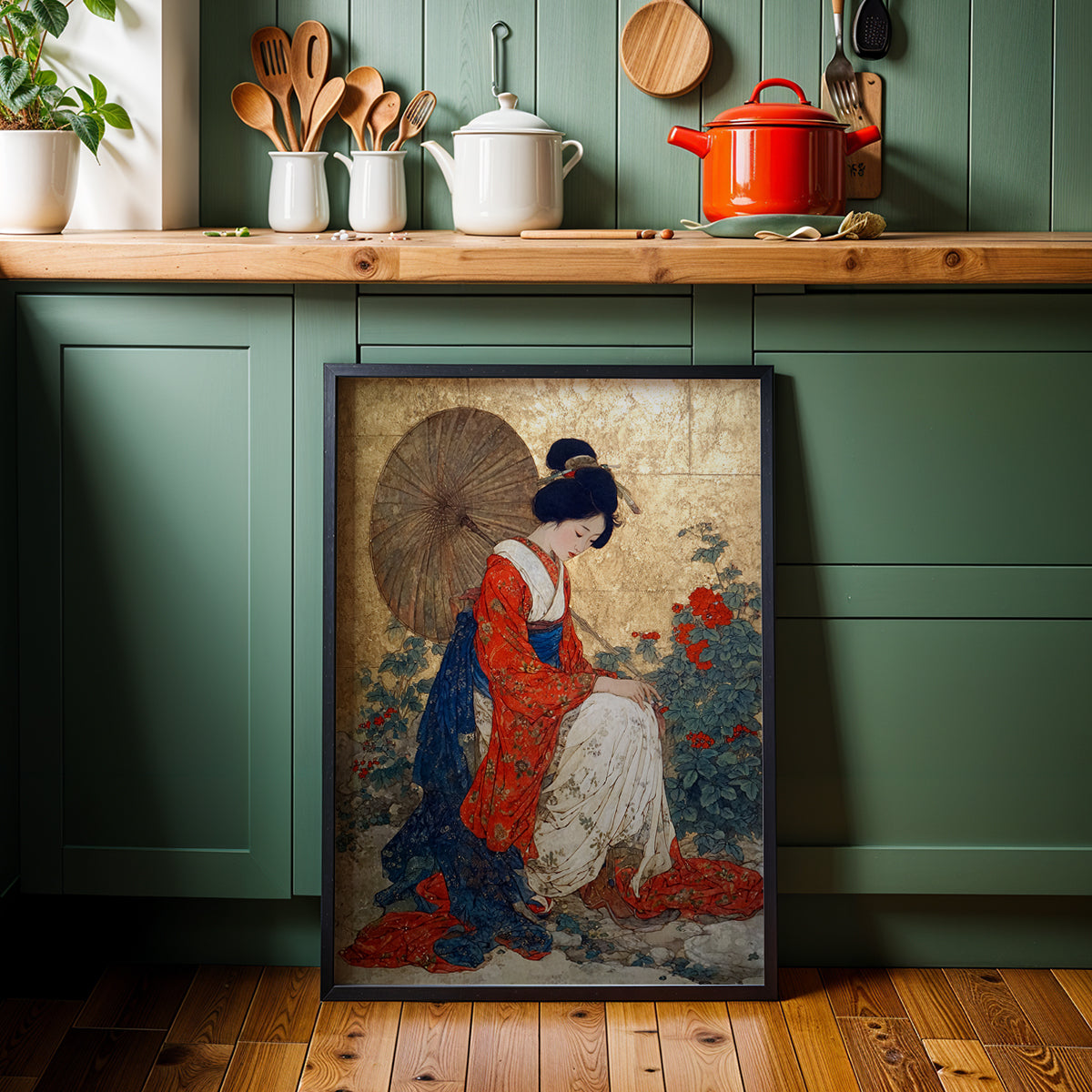 Japanese Artwork in a Lifestyle Setting