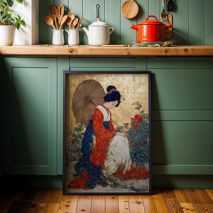 Japanese Artwork in a Lifestyle Setting