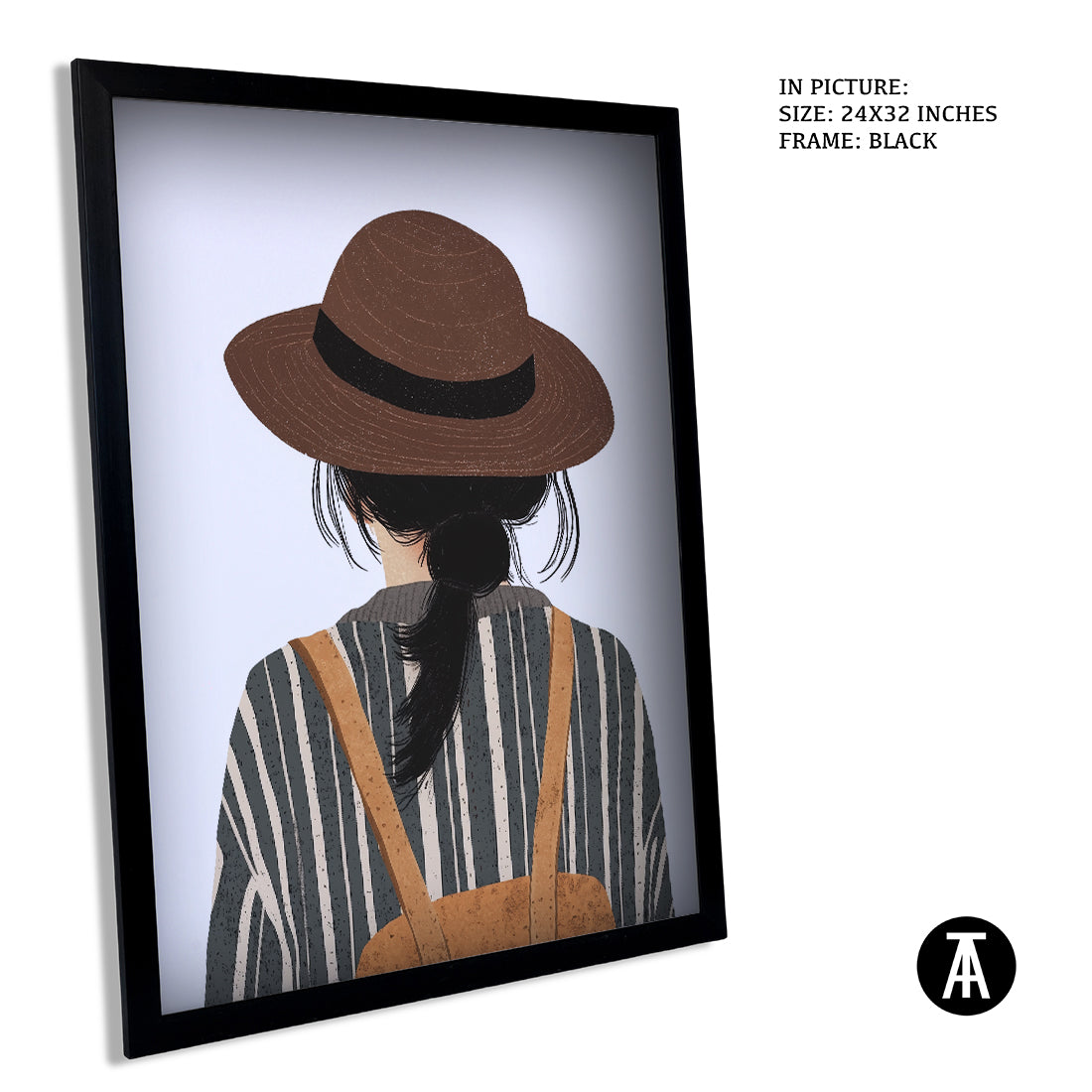 Sample Artwork in Black Frame