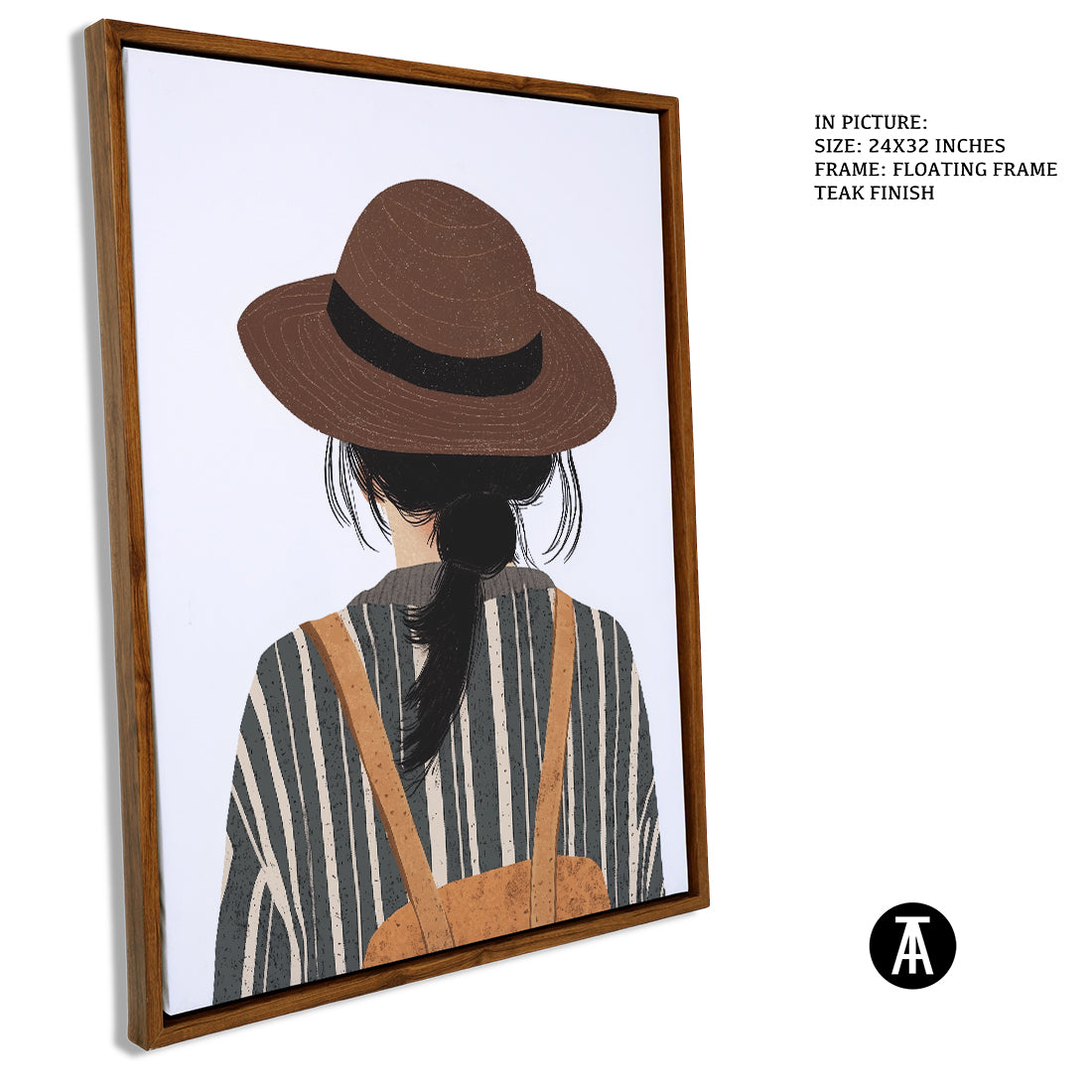 Sample Artwork in Floating Frame