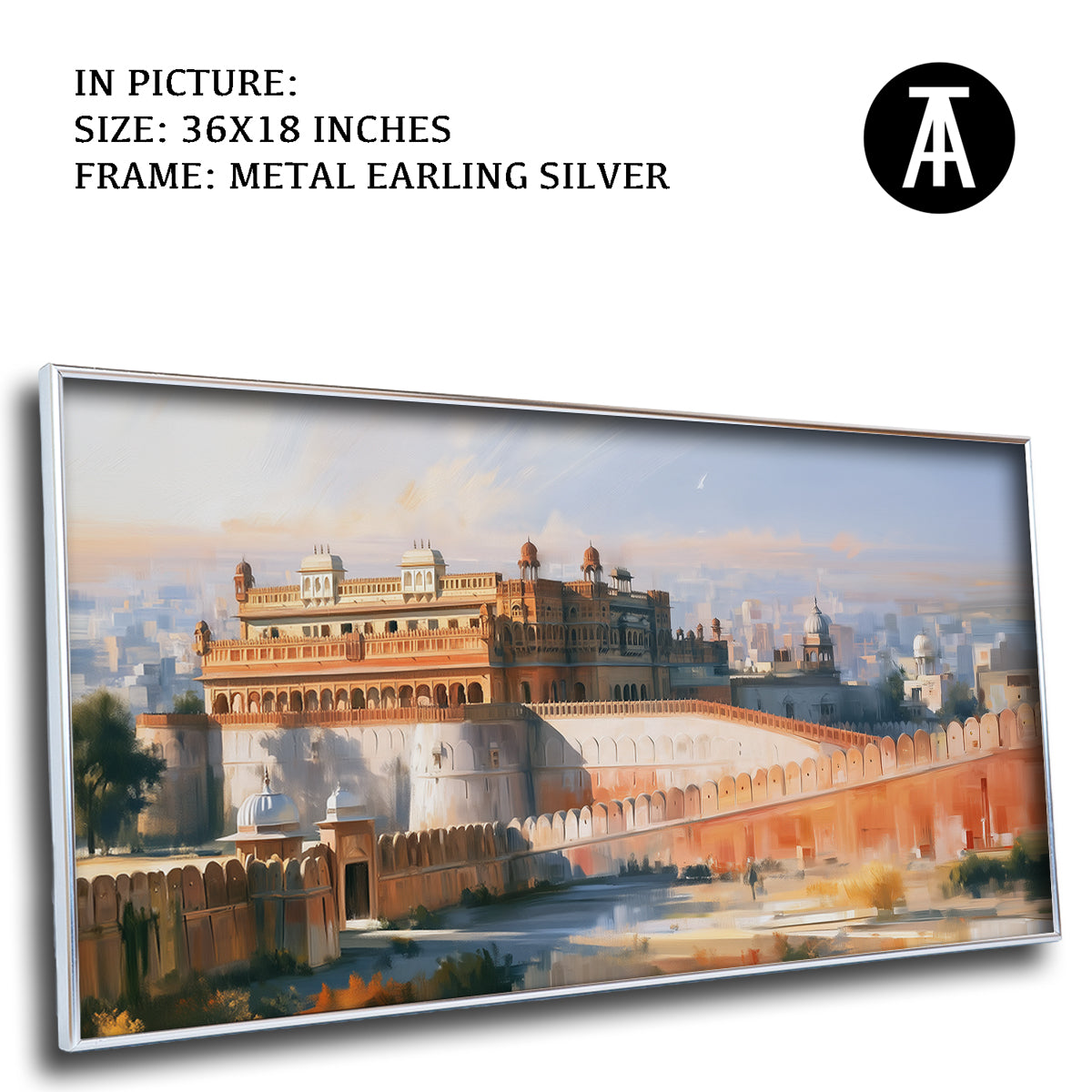 Artwork in Metal Earling Silver Frame