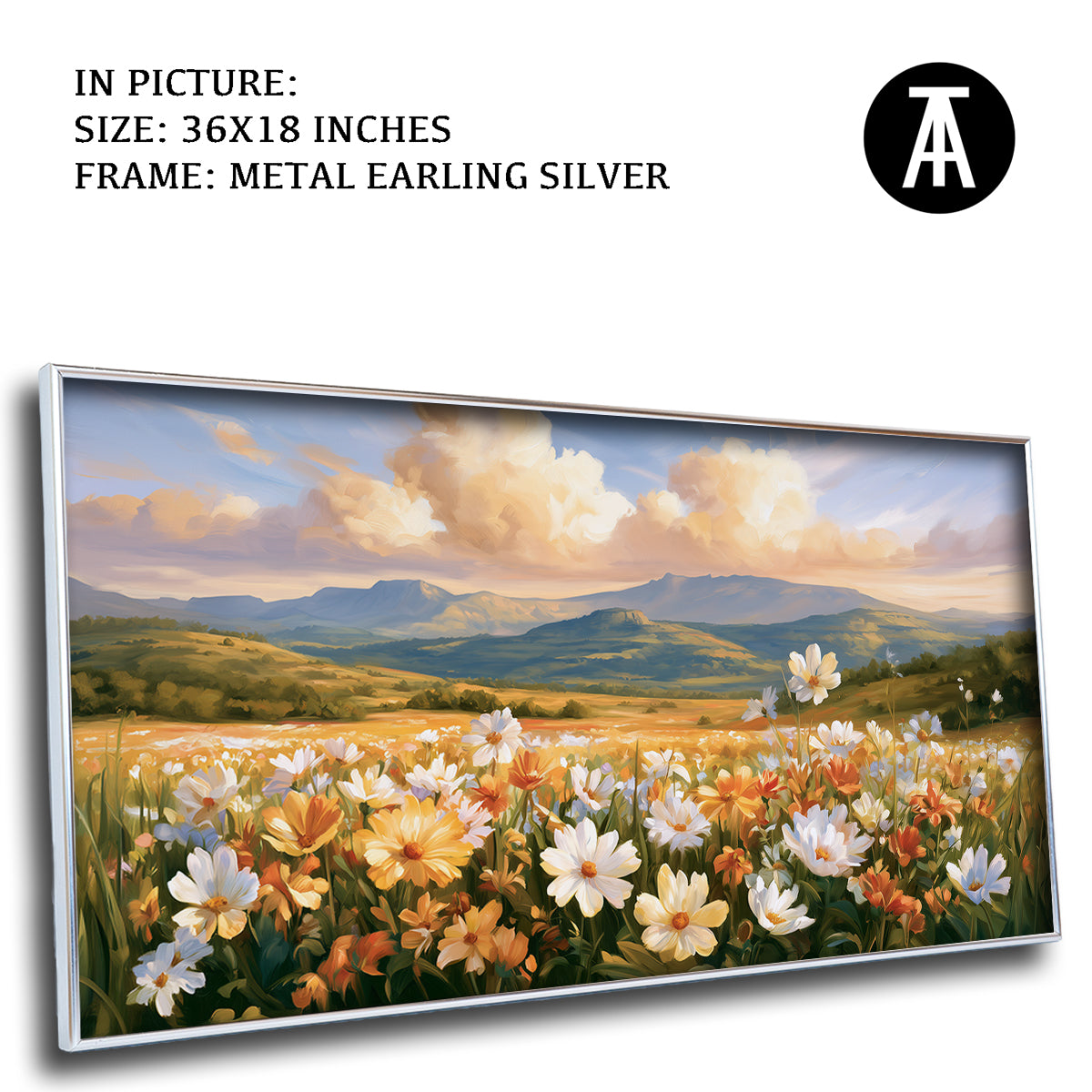 Artwork in Metal Earling Silver Frame