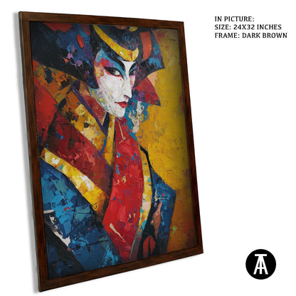 Artwork in Metal Champagne Gold Frame