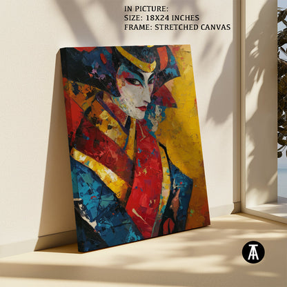 Artwork in Natural Wood Frame