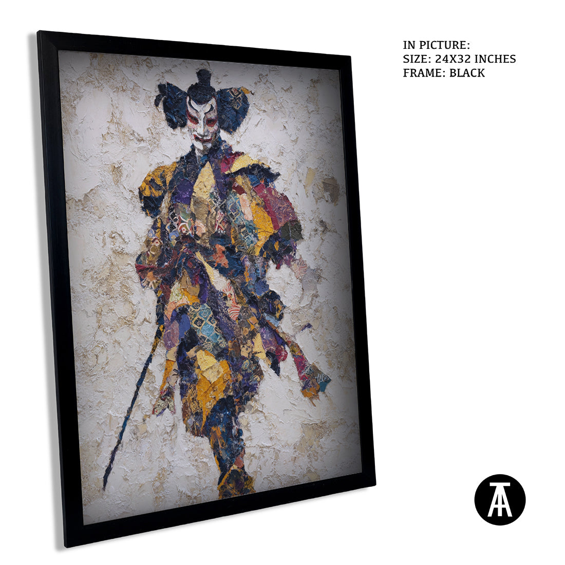 Sample Artwork in Black Frame
