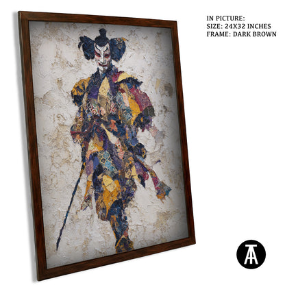 Sample Artwork in Dark Brown Frame