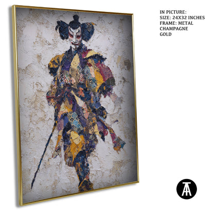 Sample Artwork in Champagne gold Metal Frame