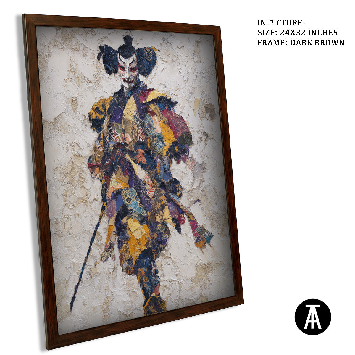 Artwork in Metal Champagne Gold Frame