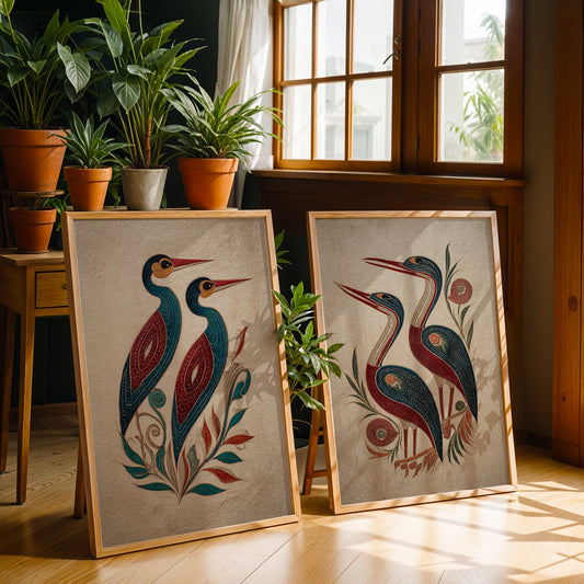 Heritage Indian Painting in a Lifestyle Setting