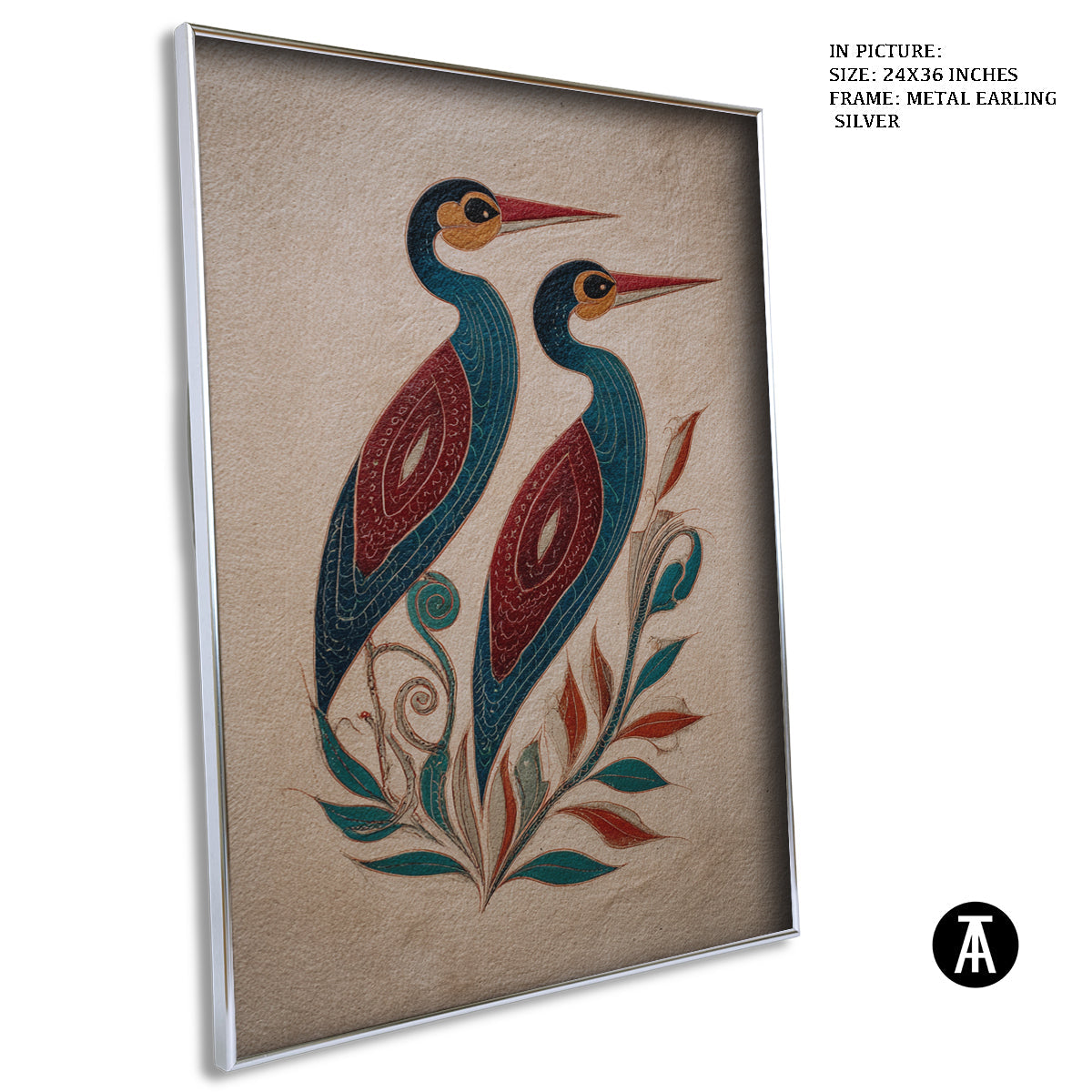 Artwork in Metal Earling Silver Frame