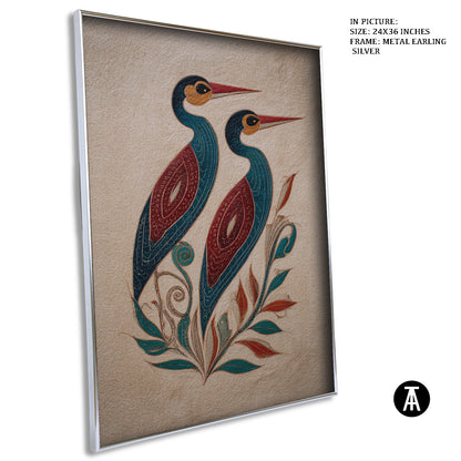 Artwork in Metal Earling Silver Frame