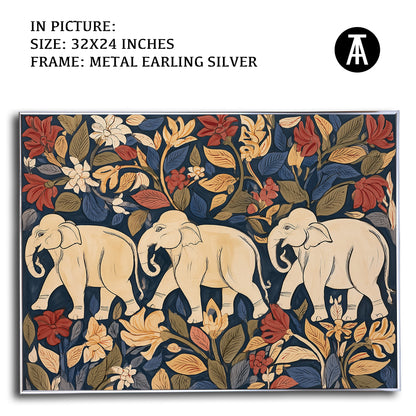 Artwork in Metal Earling Silver Frame