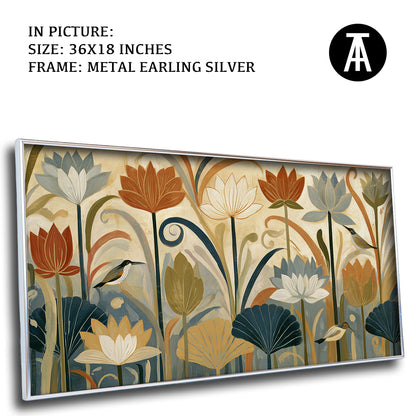 Artwork in Metal Earling Silver Frame