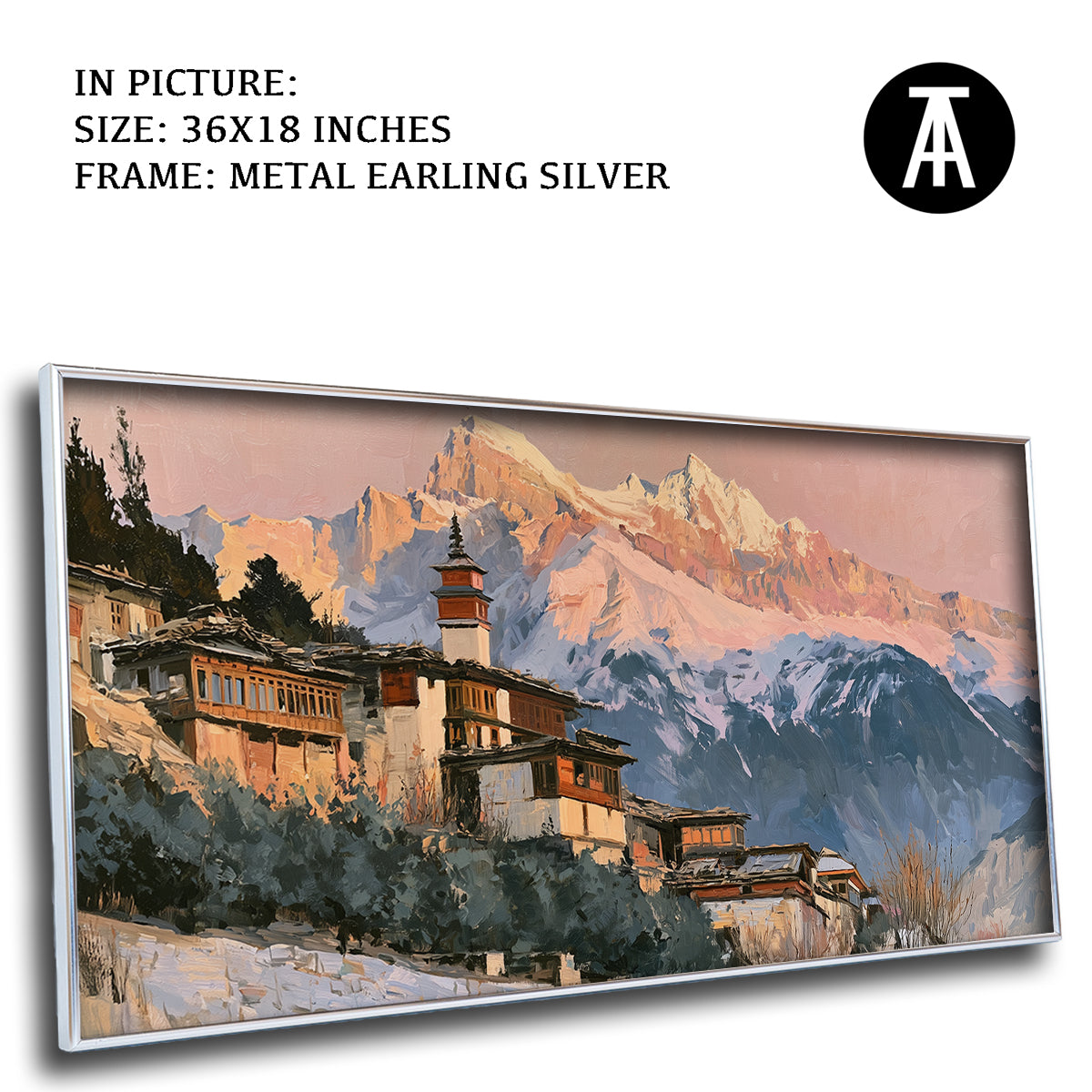 Artwork in Metal Earling Silver Frame