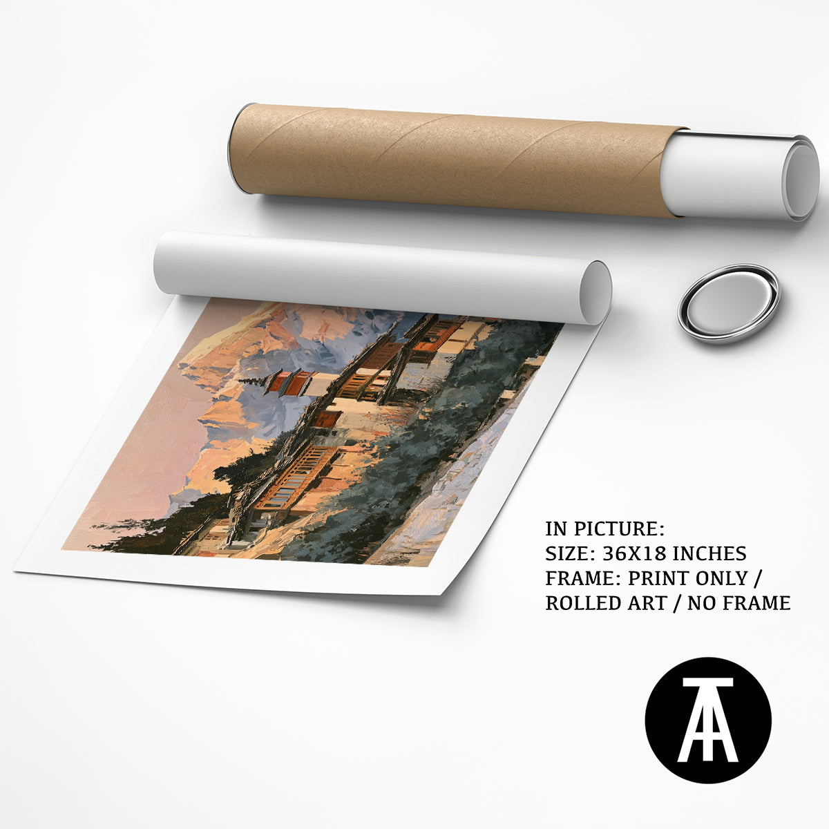 Artwork as Print Only or Rolled Art