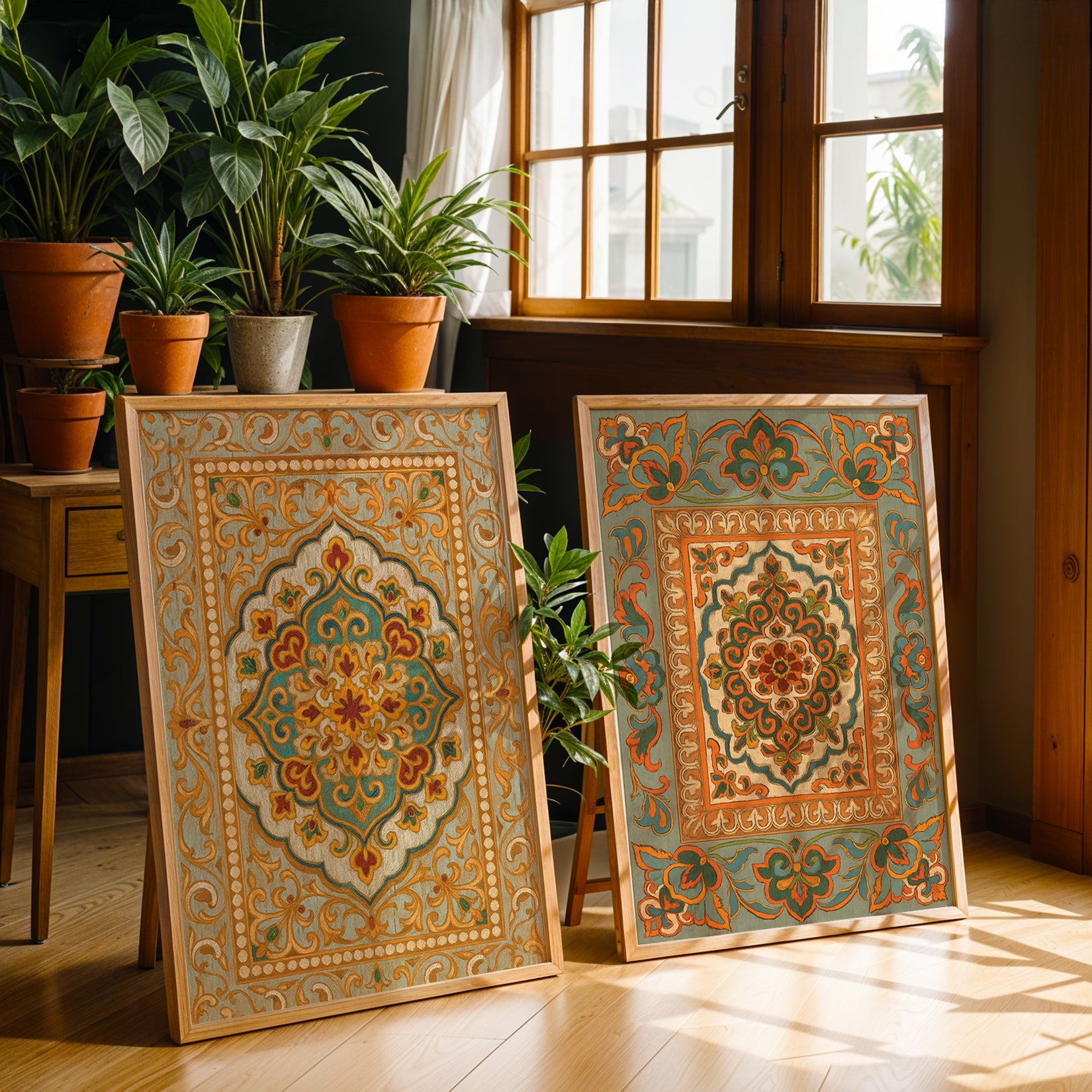 Heritage Indian Painting in a Lifestyle Setting