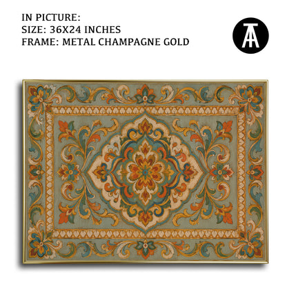 Artwork in Metal Champagne Gold Frame
